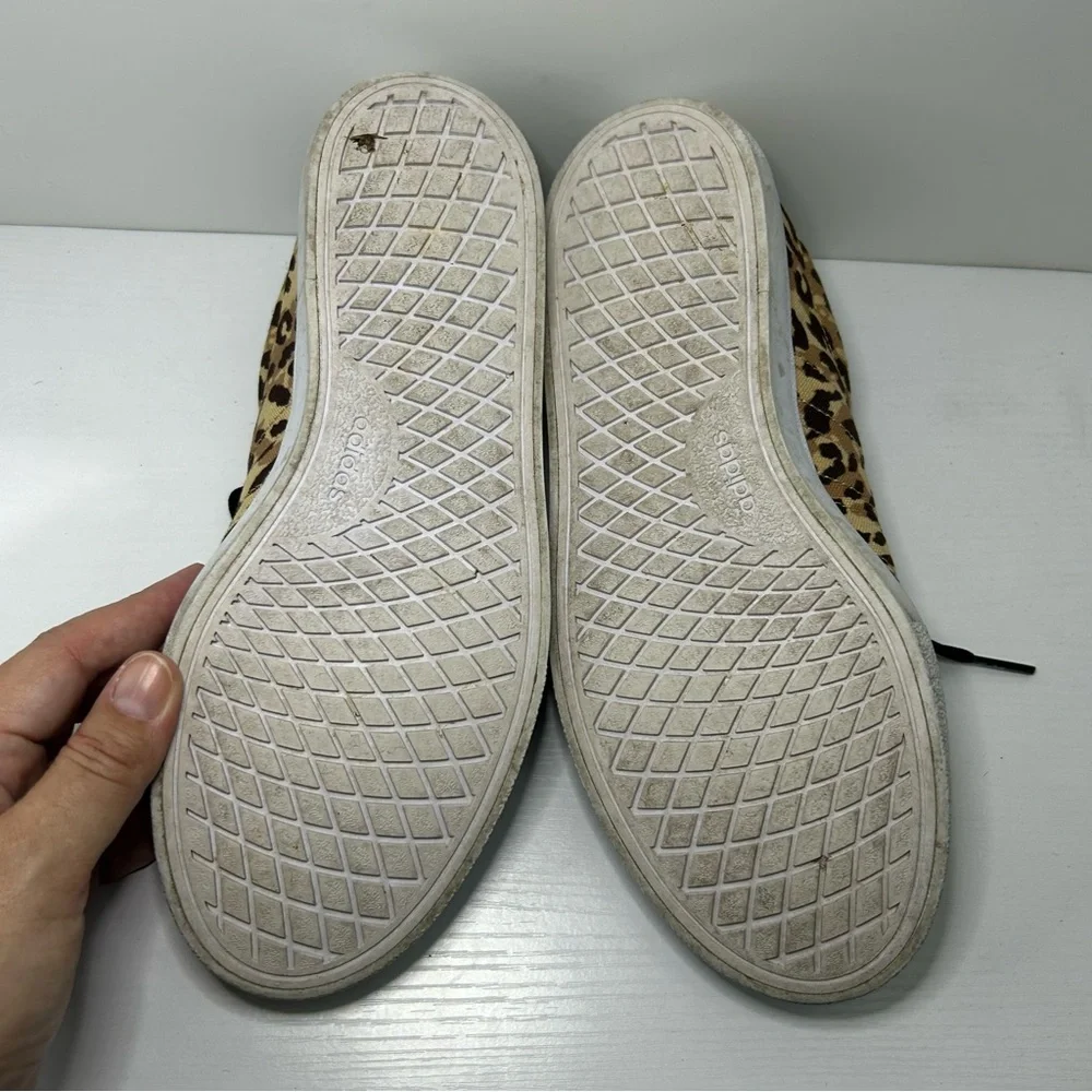 Adidas x FARM Rio Vulcraid3R Hazy Beige Leopard Print Skate Shoe Size 8
